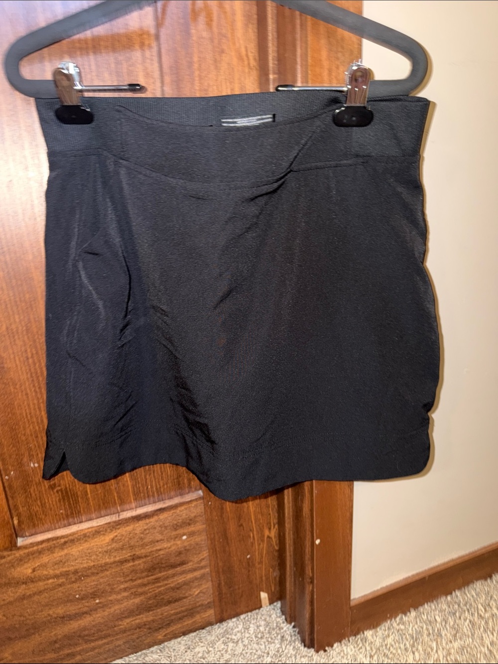Black Mini Skirt with Clean Waistband